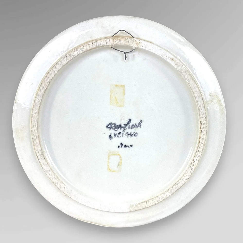 Creazioni‎ Luciano Italy Family Relief Wall Plate Mother Father Baby 1970s